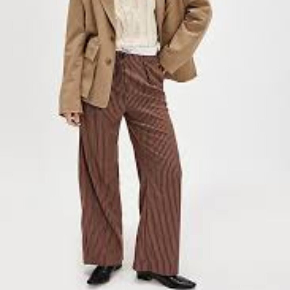 Free People Tyler Menswear Trousers NWOT *